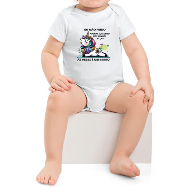 Body infantil Eu nao peido unicornio - Imagem 2