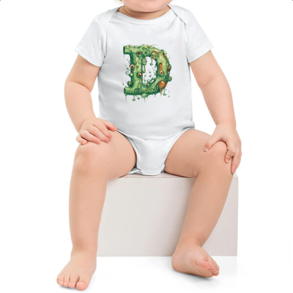 Body infantil Zumbi Alfabeto Letra D - Imagem 2