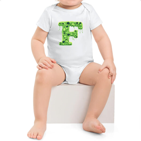 Body infantil Zumbi Alfabeto Letra F - Imagem 2