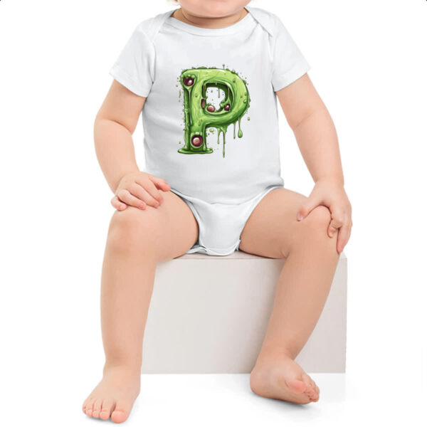 Body infantil Zumbi Alfabeto Letra P - Imagem 2