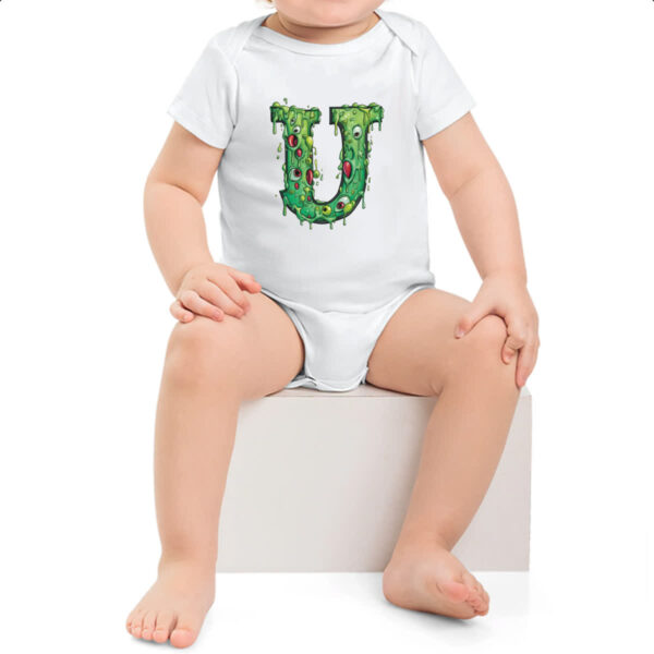 Body infantil Zumbi Alfabeto Letra U - Imagem 2