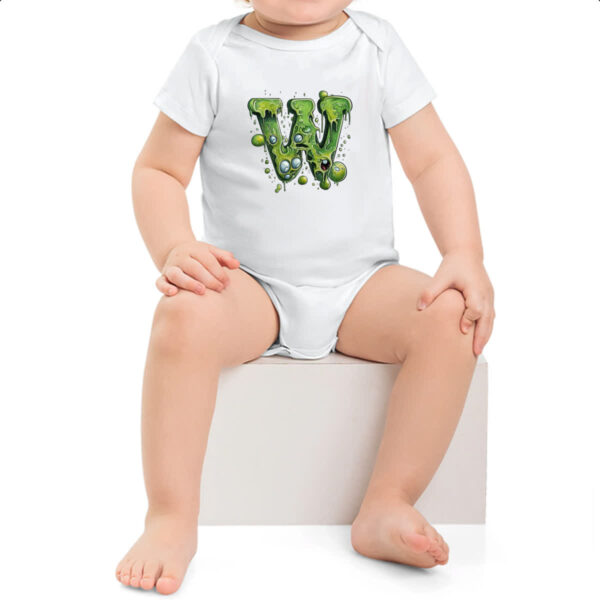 Body infantil Zumbi Alfabeto Letra W - Imagem 2