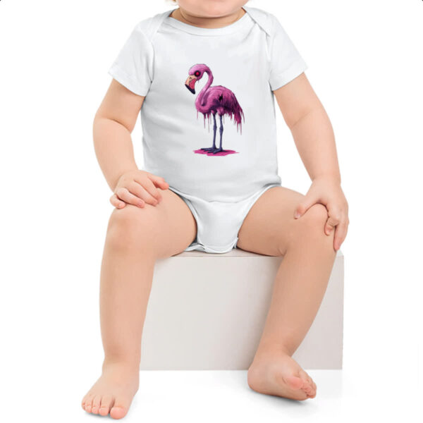Body infantil Zumbi Flamingo - Imagem 2