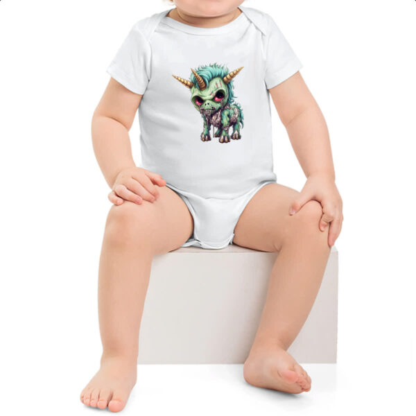 Body infantil Zumbi Unicornio - Imagem 2
