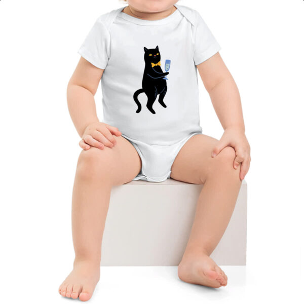 Body infantil Gato drink de peixe - Imagem 2