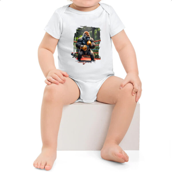Body infantil Gorila pugilista - Imagem 2