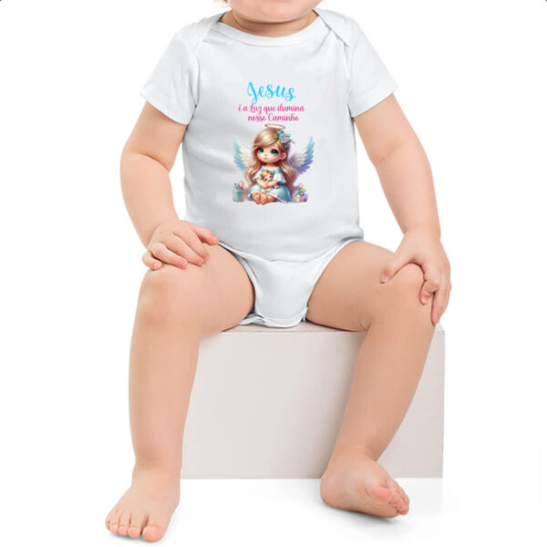Body infantil Anjo luz iluminando - Imagem 2