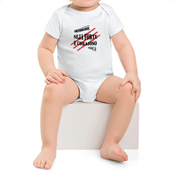Body infantil Gospel Seja forte e corajoso - Imagem 2