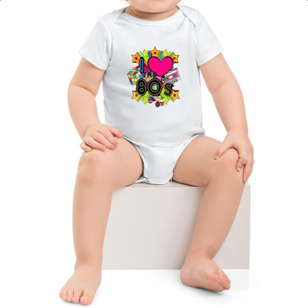 Body infantil I love anos 80 - Imagem 2