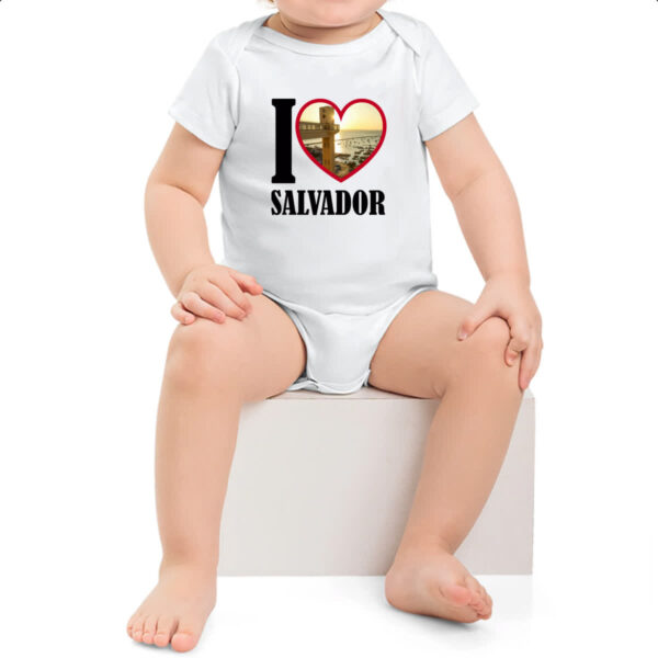Body infantil I love salvador - Imagem 2