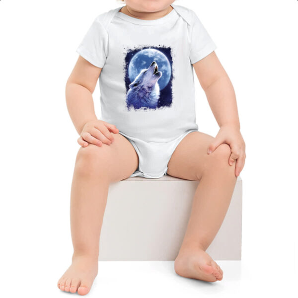 Body infantil Lobo uivando ao luar - Imagem 2