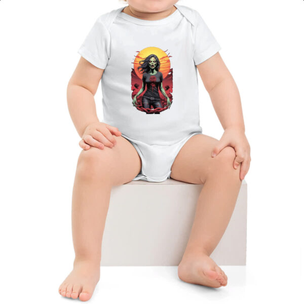 Body infantil Mulher Zumbi Sunset Art - Imagem 2