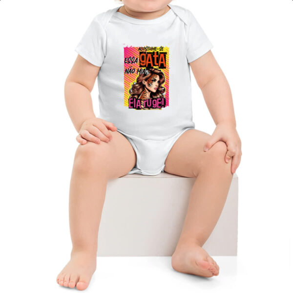 Body infantil Mulher essa gata ruge - Imagem 2