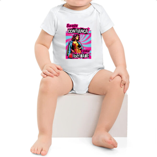 Body infantil Mulher veste e exala - Imagem 2