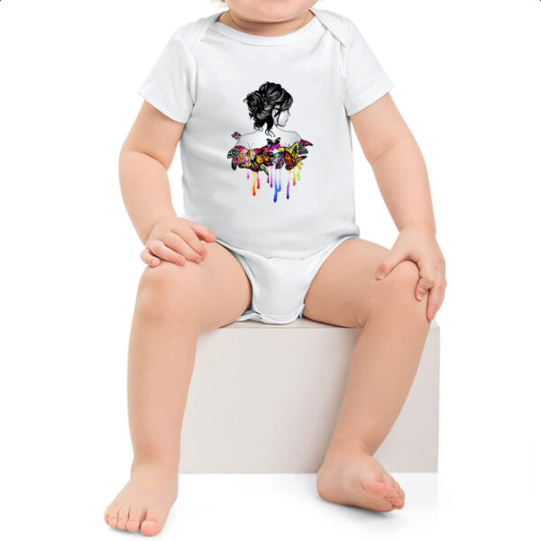 Body infantil Mulher virtuosa e borboletas - Imagem 2