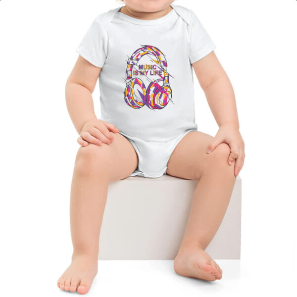 Body infantil Music is my life - Imagem 2