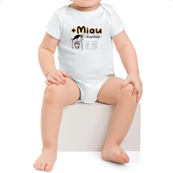 Body infantil Mais miau e menos mimimi - Imagem 2