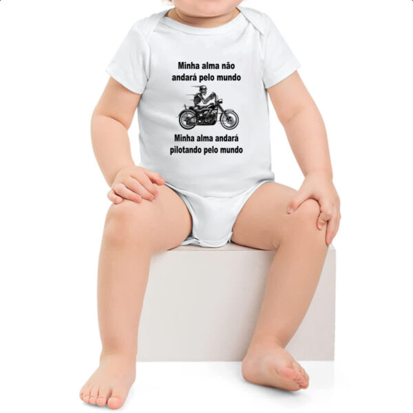 Body infantil Minha alma pilotando pelo mundo - Imagem 2