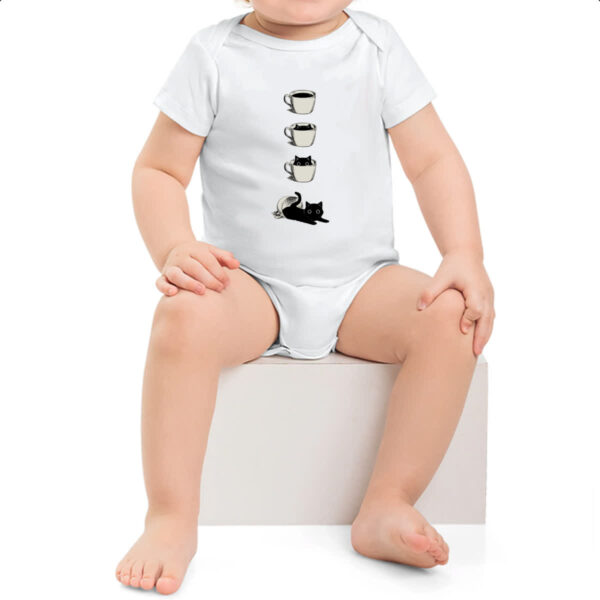 Body infantil Minha xicara de gato - Imagem 2
