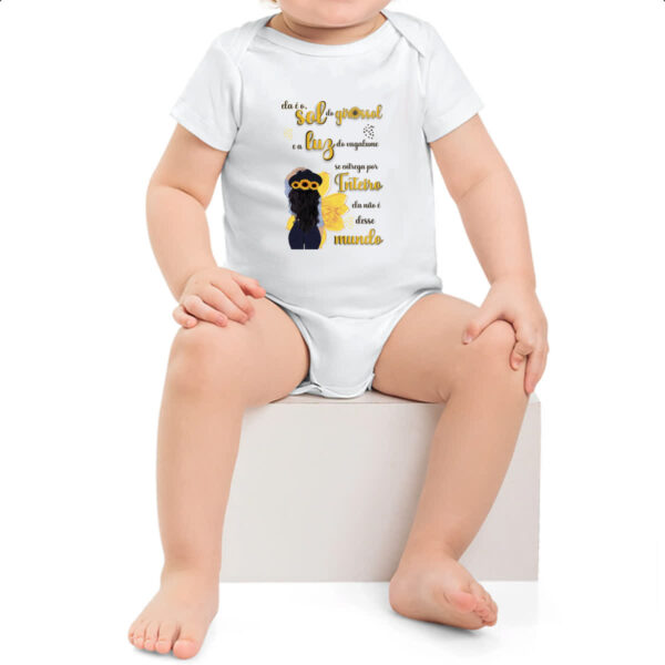Body infantil Mulher e o girassol e a luz - Imagem 2