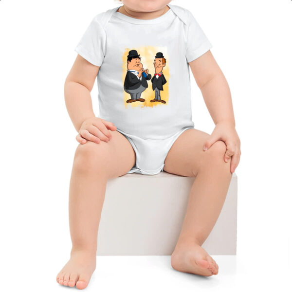 Body infantil Nostalgia O Gordo e o Magro Cartoon - Imagem 2