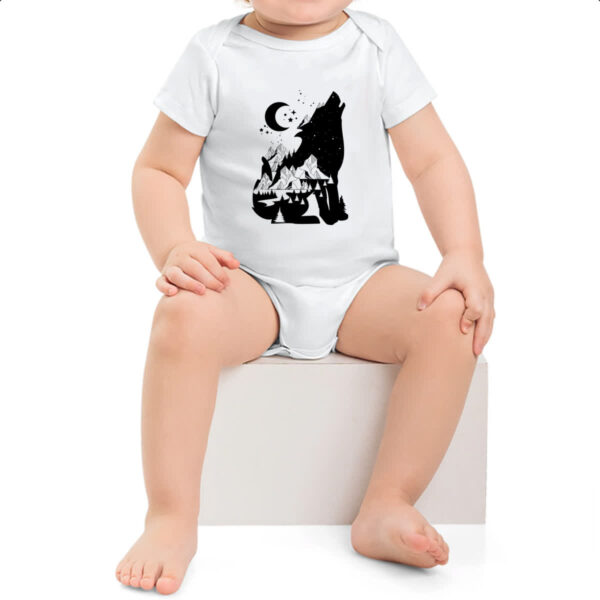 Body infantil Night Wolf - Imagem 2
