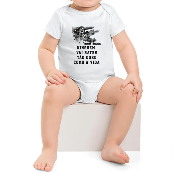 Body infantil Ninguem vai bater tao duro como a vida - Imagem 2