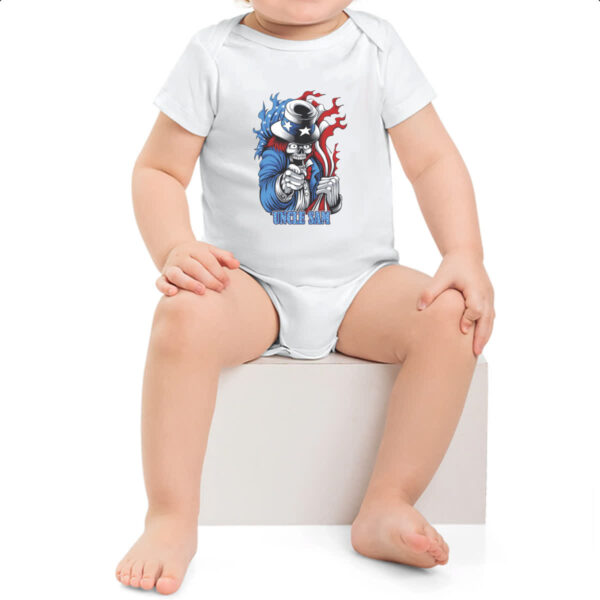 Body infantil Uncle Sam Skull - Imagem 2