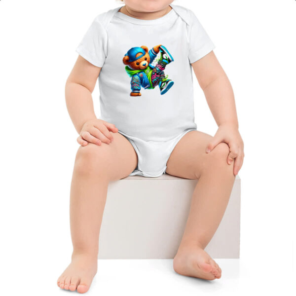 Body infantil Urso Hiphop - Imagem 2