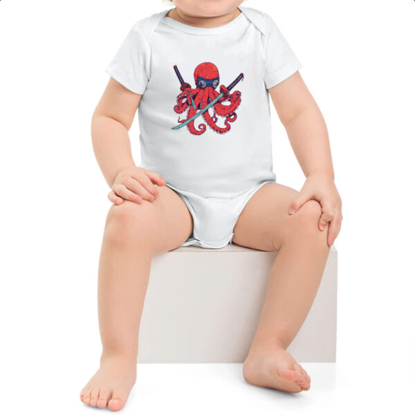Body infantil Octopus samurai - Imagem 2