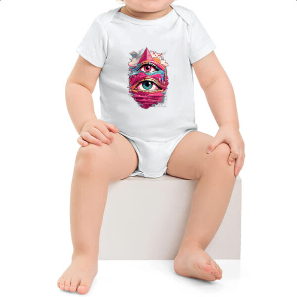 Body infantil Olho de Horus no ceu Street Art - Imagem 2