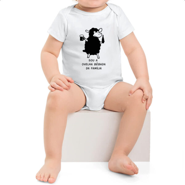 Body infantil Ovelha Bebada da Familia - Imagem 2