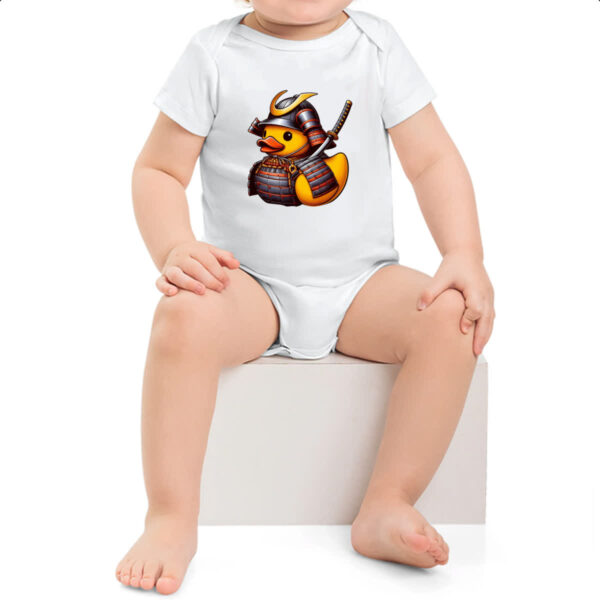 Body infantil Patinho de borracha Samurai - Imagem 2