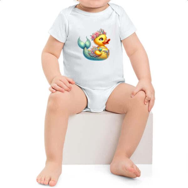 Body infantil Patinho de borracha Sereia - Imagem 2