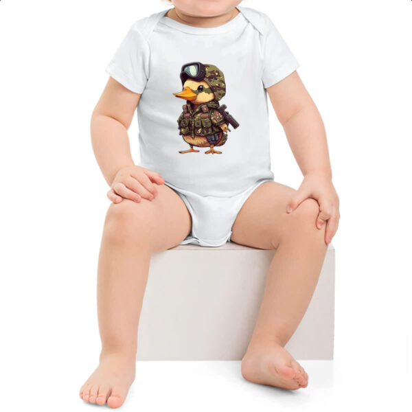 Body infantil Patinho militar - Imagem 2