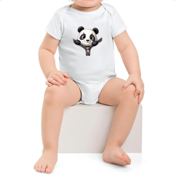 Body infantil Panda no ziper - Imagem 2