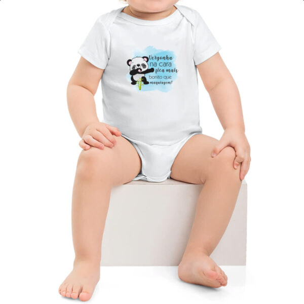 Body infantil Panda vergonha na cara - Imagem 2