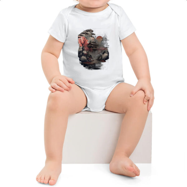 Body infantil Paisagem Asia tinta a oleo - Imagem 2