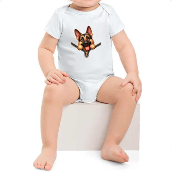 Body infantil Pastor Alemao no Ziper - Imagem 2