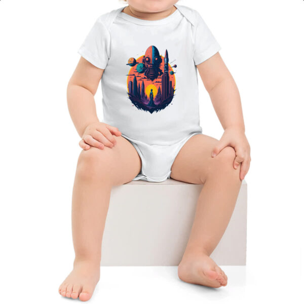 Body infantil Planeta Alien Cidade Futuristica - Imagem 2