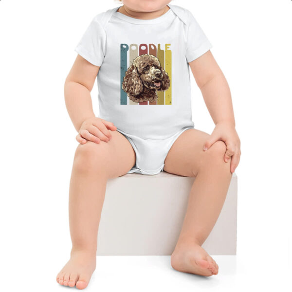Body infantil Poodle retro vintage - Imagem 2