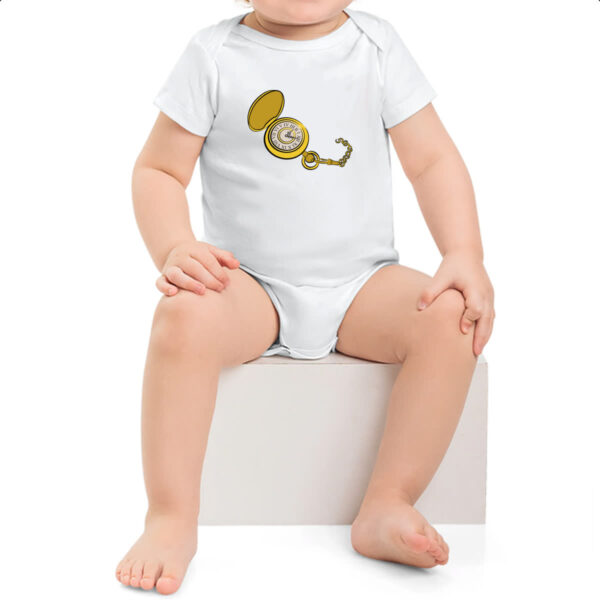 Body infantil Relogio antigo de bolso - Imagem 2