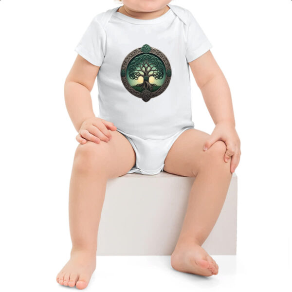 Body infantil Arvore da vida circulo Celtico - Imagem 2