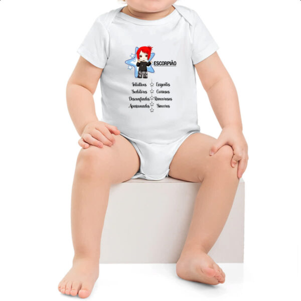 Body infantil Signo Cute Escorpiao - Imagem 2