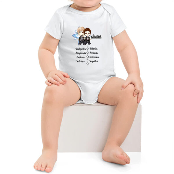 Body infantil Signo Cute Gemeos - Imagem 2