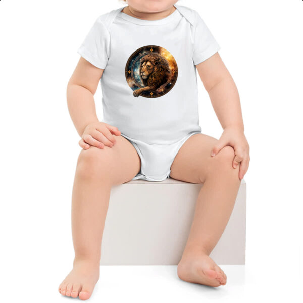Body infantil Signo de leao logo de luxo - Imagem 2