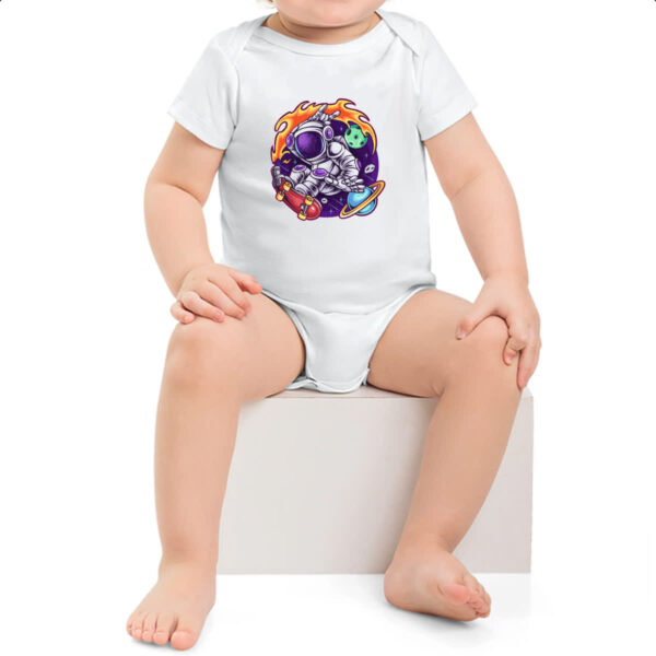 Body infantil Astronauta Skatista - Imagem 2