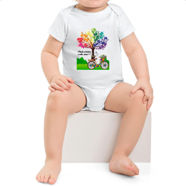 Body infantil Autismo Plante sabedoria e colha amor - Imagem 2