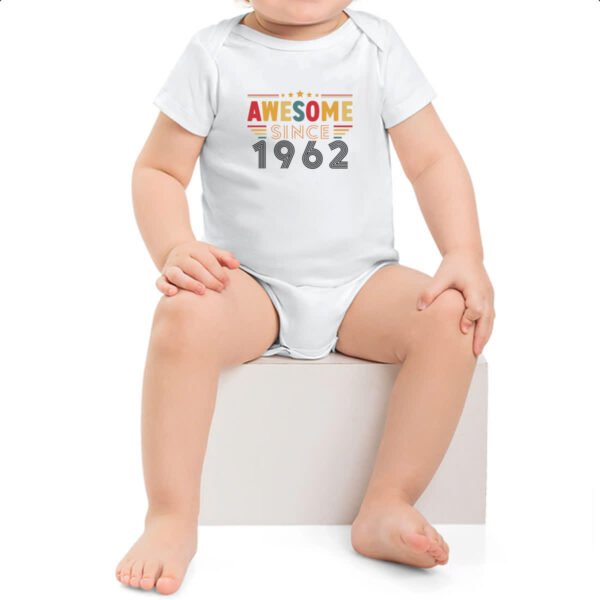 Body infantil Awesome since 1962 - Imagem 2