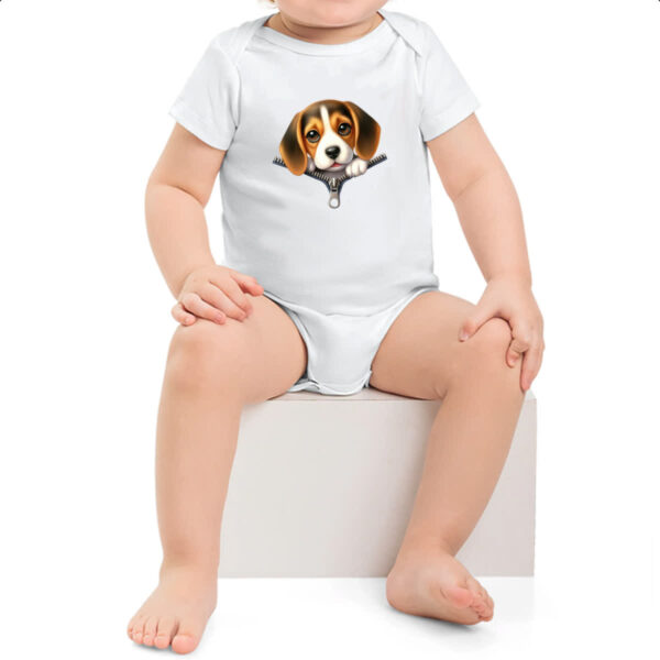 Body infantil Beagle no Ziper - Imagem 2